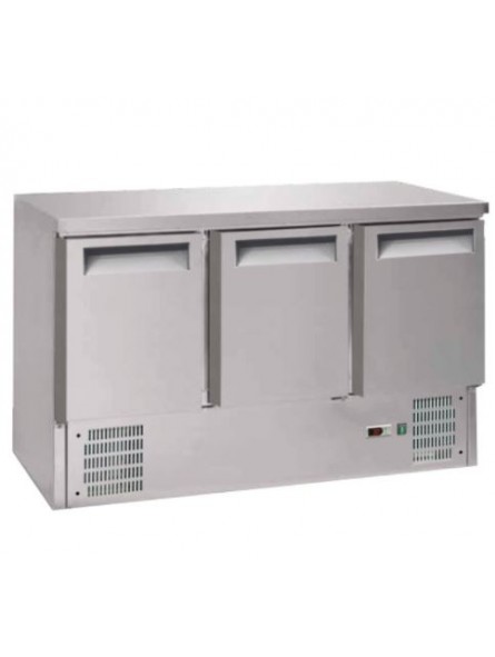 Table réfrigérée 3 portes acier inoxydable