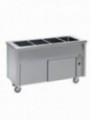 Bain-marie element on neutral cupboard 3 GN 1/1