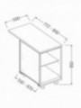 Neutral bar counter units_cashier section