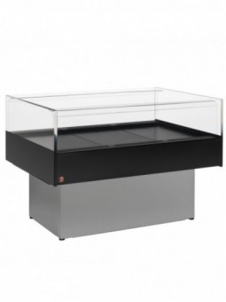 Panoramic self-service refrigerated counter - GREY/BLACK