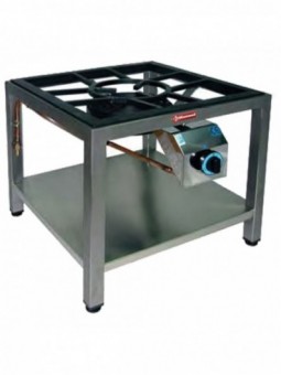 Gasbrander paella, Ø 250  op onderstel (10 kW)