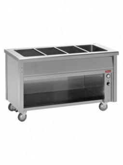 Elément bain-marie sur armoire ouverte 2 GN 1/1