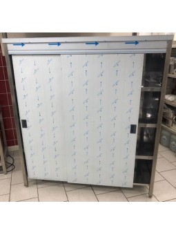 RVS kast met schuifdeuren