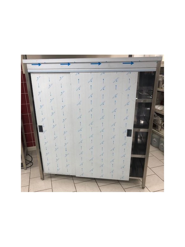RVS kast met schuifdeuren