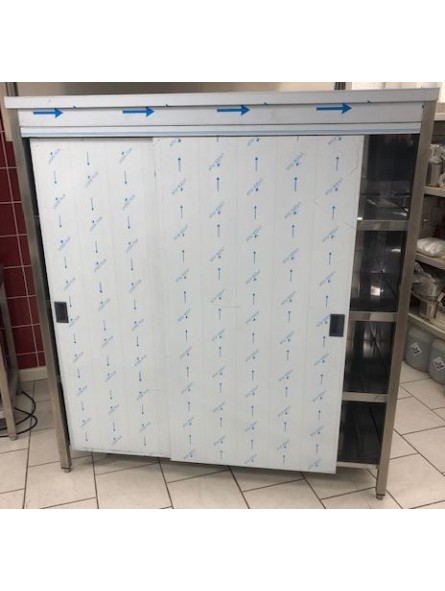 RVS kast met schuifdeuren
