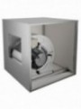 Centrifugal ventilator with isolated caisson