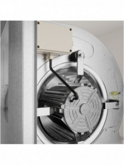 Centrifugal ventilator with isolated caisson