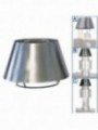 Chapeau cheminée inox (CBQ-060 & CBQ-075)