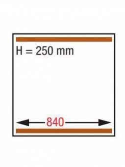 Vacuum machine, double chamber 840x830xh250 mm. - 250 m3/h
