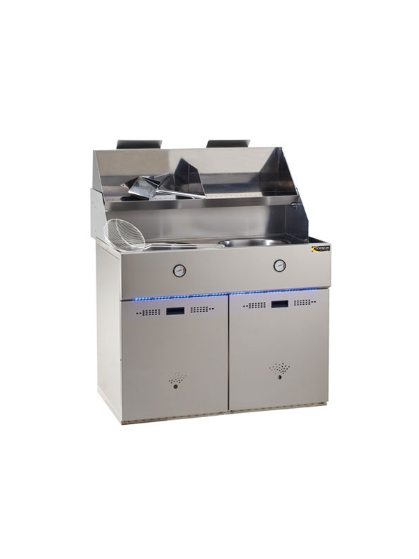 FRITEUSE DEFI 2 CUVES AVEC ASPIRATION