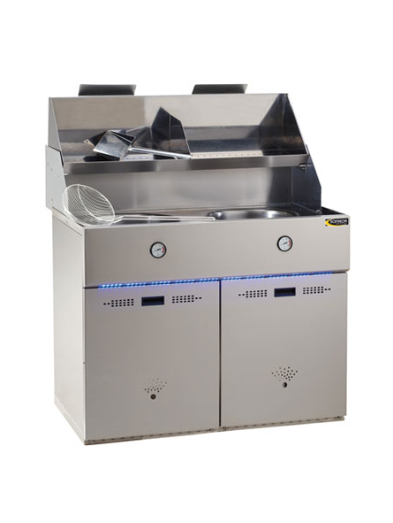 FRITEUSE DEFI 2 CUVES AVEC ASPIRATION