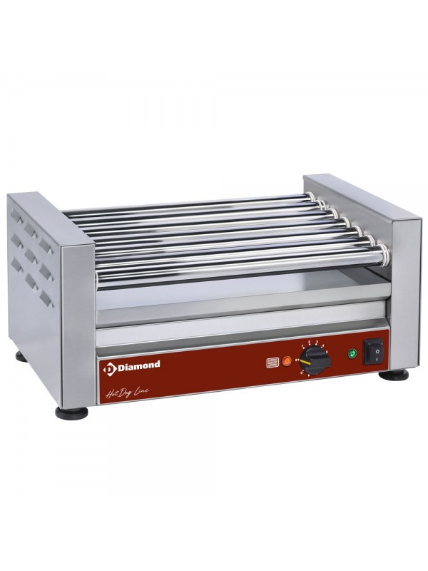 Sausages grill electric, 7 rollers