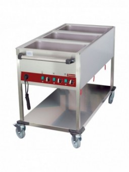 Heated trolley 3 GN 1/1 h 150 mm, 3 temperatures