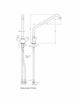 Faucet mixer, (exit MONO)