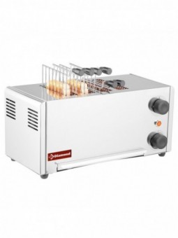 Toaster (croque-monsieur) électrique 4 pinces - Acier inox.