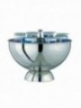 Stainless steel yoghurt holder, "refrigerated x ice cubes"