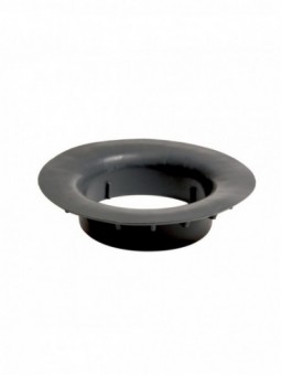 Complementary rubber frange for waste bin