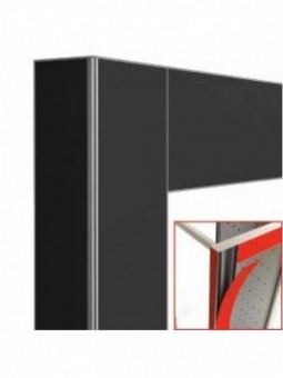 Deco display 530Lt. black matt - magnetic
