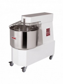 Spiral mixer 33 liters, 2 speeds, Automatic, digital, on wheels
