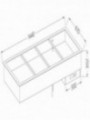 Element bain-marie 4x GN 1/1