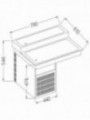 Refrigerated top element, 2 levels, 2x GN 1/1