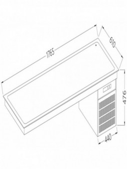 Refrigerated top element 5x GN 1/1