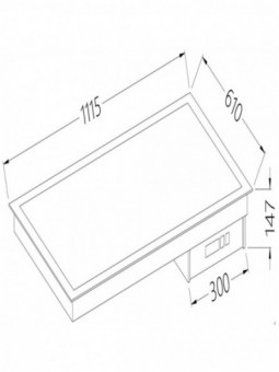 Vitroceramics element white 3x GN 1/1