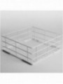 Basket for glasses, 400x400 mm  - Rilsan