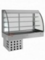 Element top and open display on 3 levels (with curtain), refrigerated, ventilated, 4x GN 1/1
