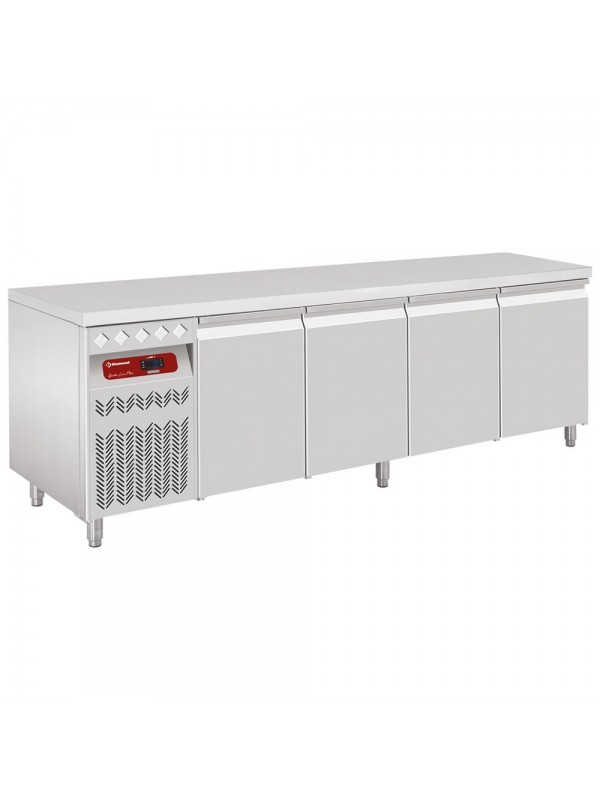 Ventilated cooling table "mural", 4 doors GN 1/1, 550 Lit., unit on the left
