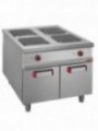 4-burner electric stove,  cupboard - PASS-THROUGH