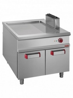 Electric fry top 2/3 smooth & 1/3 grooved, cupboard - PASS-THROUGH