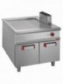 Electric fry top 2/3 smooth & 1/3 grooved, cupboard - PASS-THROUGH