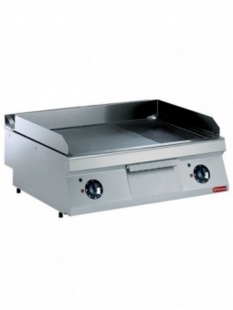 Electric cooking plate, 2/3 smooth, 1/3 grooved -TOP-