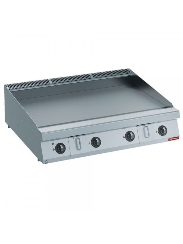 Flat electric cooking plate HP, nitro chrome -TOP-