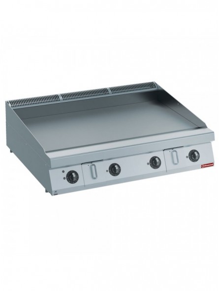 Flat electric cooking plate HP, nitro chrome -TOP-
