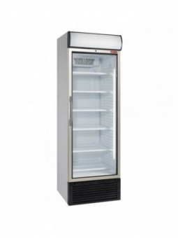 Vitrine T° positive, ventilée, 500 Lt., avec caisson lumineux