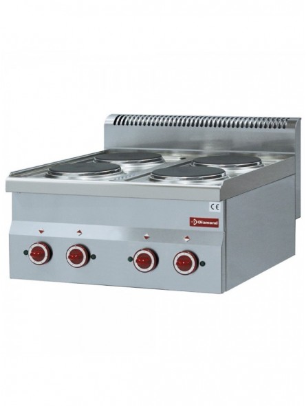 Elektrisch fornuis 4 kookplaten -Top-