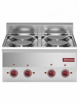 Elektrisch fornuis 4 kookplaten -Top-