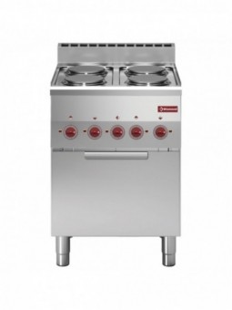Range 4 hobs and electric convection oven GN 2/3