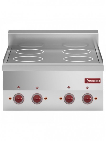 Cuisinière vitrocéramique 4 plaques -Top-