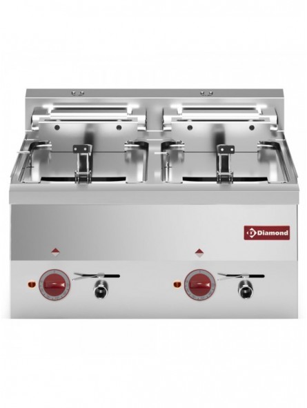 Electric fryer, 2 basins 10 liters -Top-