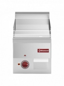 Smooth electric cooking plate "chromium" -Top-