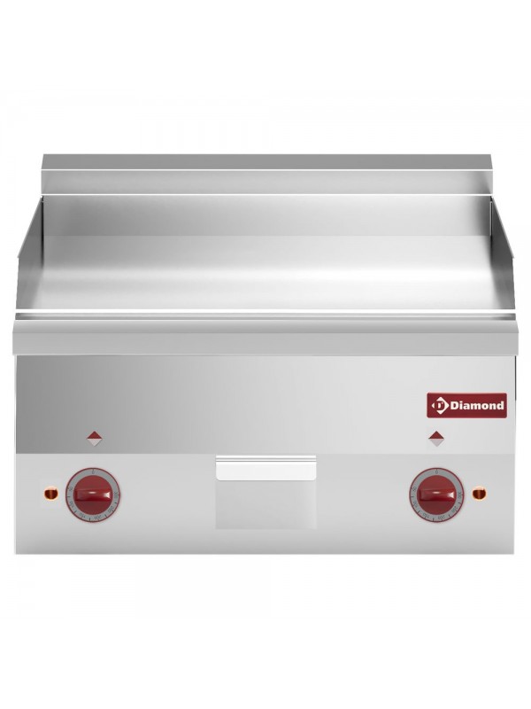 Smooth electric cooking plate "chromium" -Top-