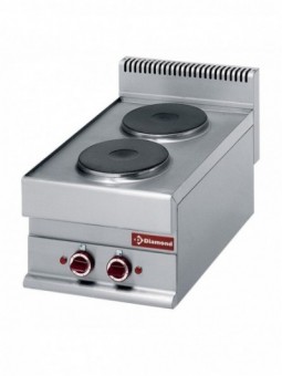 Electric range 2 round cooking plates -top- "Alpha 650"