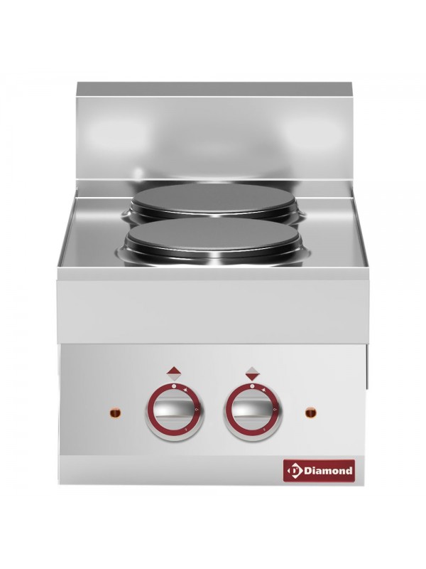 Elektrisch fornuis 2 ronde kookplaten -top- "Alpha 650"