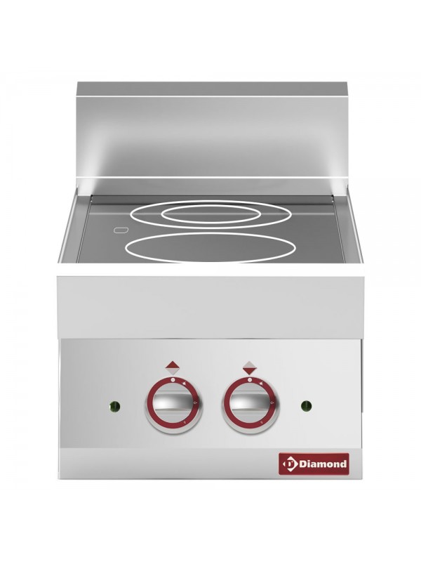 Cuisinière électrique vitro-céramique 2 foyers -top- "Alpha 650"