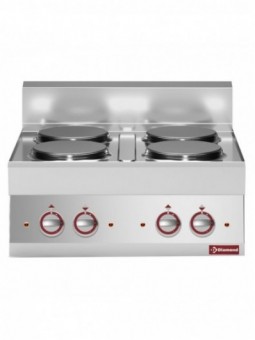 Elektrisch fornuis 4 ronde kookplaten -top- "Alpha 650"