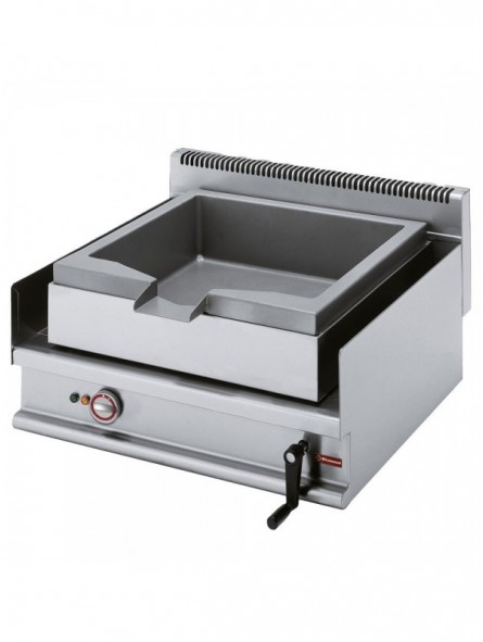 Tumbling electric frying pan, stainless steel basin, capacity 30 liters