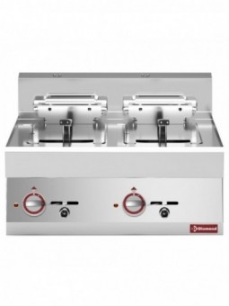 Electric fryer 2 basins 10 litres -top- "Alpha 650"